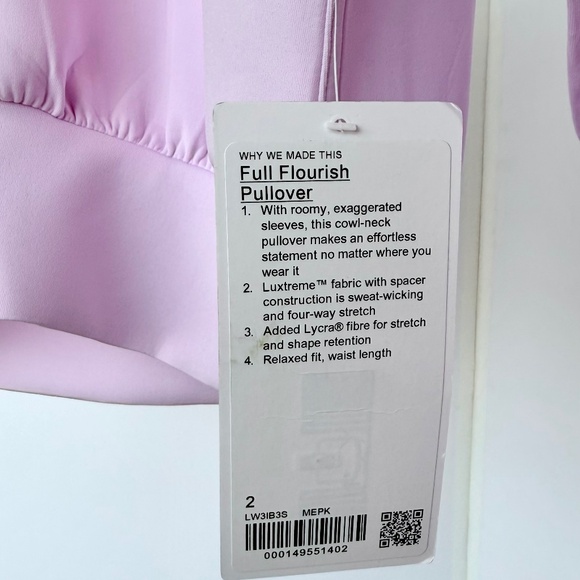 Lululemon Full Flourish Pullover Meadowsweet Pink - Picture 4 of 5